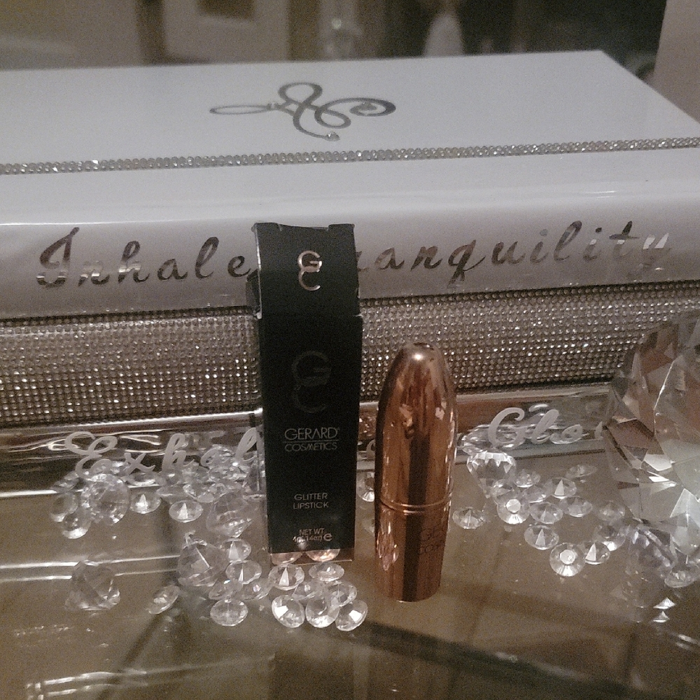 Gerard Cosmetics sparkle purple Lipstick. NIB. Full sized product.